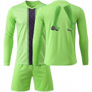 Men's Black Long Sleeve Soccer Jersey With Geometric Print Moisture Wicking <b>Athletic</b> Fit Full Sleeve Sportwear Set - Product Image 5