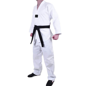 Uniforme de Taekwondo Personalizado, Dobok Ligero y Transpirable de Primera Calidad, Traje de Entrenamiento Unisex para Adultos, Ropa de Artes Marciales de Algodón - Product Image 1
