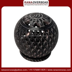 Lampe d'arôme de haute qualité en forme de boule faite à la main de luxe en stéatite pour l'aromathérapie et la décoration intérieure - Product Image 6