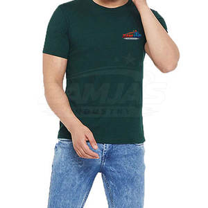 เสื้อยืดผู้ชายขายดี แบบเรียบ คุณภาพดีที่สุด คอกลม สวมใส่สบาย พิมพ์โลโก้ เสื้อยืดผ้าฝ้ายเรียบ ผลิตในปากีสถาน - Product Image 3