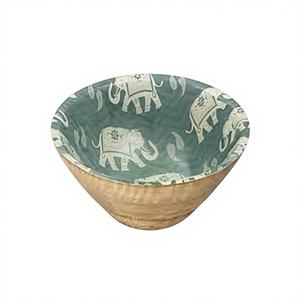 Tazón de Servir de Madera de Acacia con Impresión Decorativa Vintage Ecológica, para Fiestas, con Diseño Personalizado, Nuevo - Product Image 4