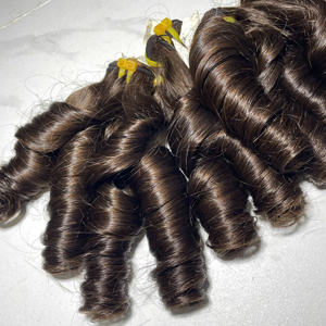Cabello Virgen Vietnamita Rizado y Voluminoso Color Chocolate, Cabello Humano de Lujo Super Double Draw, Envío Rápido desde Fábrica - Product Image 6