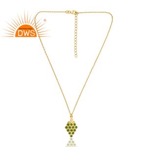 Nouveau modèle Design 925 argent 18K plaqué or émail pendentif collier Design Demi bijoux fins pour les femmes cadeau pour elle - Product Image 4