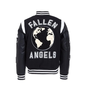 Haute qualité personnalisé broderie Badge Chenille Logos lycée collège Baseball veste pour hommes couper et coudre livraison rapide vestes - Product Image 2