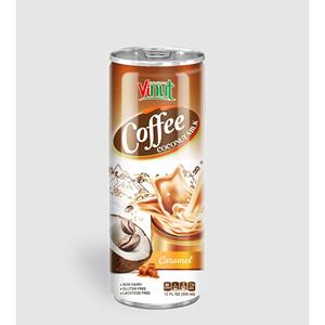 Bebida Lista para Beber con Sabor a Café, Leche de Coco y Caramelo, Lata de Aluminio de 12 Onzas Fluidas, Proveedor Mayorista de Bebidas VINUT - Product Image 1