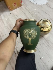 Premium Brass <b>Tree</b> of Life Human Urn Hand Engraved Cremation Urns Human Ashes Customized Adult Ashes Storage Urns Wholesale - Product Image 5