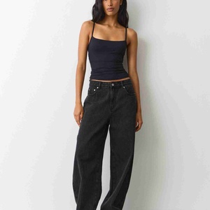 Camiseta sin mangas de algodón 100% acanalado transpirable para mujer, cuello redondo, suave, ligera, para capas, informal y deportiva - Product Image 5