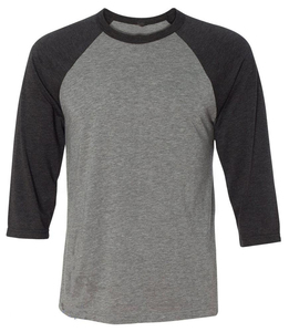 Wholesale Men's <b>Raglan</b> Sleeve Long Sleeve T-Shirt Gray Black O-Neck Casual Knitted Cotton Regular Fit Breathable Solid Color - Product Image 5