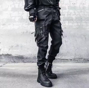 Pantalon cargo pour hommes, Techwear, tactique, multi-poches, Streetwear, Hip Hop, pantalon de mode sombre, printemps automne - Product Image 5