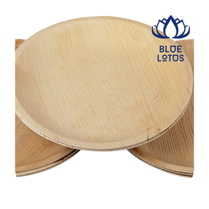 Assiettes jetables biodégradables en feuilles de palmier, en vrac, pour usage extérieur - Product Image 1