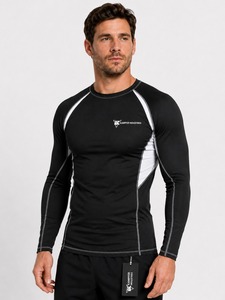 Meilleures ventes – Vente directe usine – Rashguard MMA homme à manches longues, antibactérien, respirant, séchage rapide, écologique, pour le fitness - Product Image 5