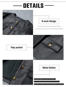 Luxury <b>Sheepskin</b> <b>Jackets</b> Spring Autumn Durable Women Leather Bomber <b>Jackets</b> - Product Image 5