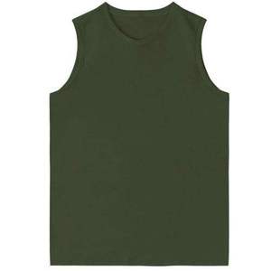 Camisetas sin mangas 100% algodón para hombre, chaleco transpirable, diseño casual ajustado, top cómodo sin mangas para gimnasio, correr, tallas grandes - Product Image 3