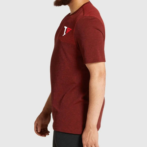 T-shirt personnalisé OEM pour homme, motif uni, coton, manches courtes, respirant, en spandex tricoté, grande taille, décontracté, impression en relief, séchage rapide - Product Image 4