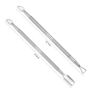 BAFA SURGICAL INSTRUMENTS Empujador de Cutículas y Pulidor de Uñas de Acero Inoxidable de Doble Punta - Herramienta de Manicura Duradera y Reutilizable de Doble Cabeza - Product Image 6