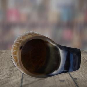 Tazas de Café de Cuerno de Búfalo, Pulimentadas, Ecológicas, con Incrustaciones Intrincadas, Vajilla Moderna - Product Image 4