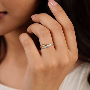 Anillo de mujer con diamante cultivado en laboratorio, corte brillante redondo, anillo de compromiso clásico en oro de 18K, 14K, 10K, plata 925, 935. - Product Image 3
