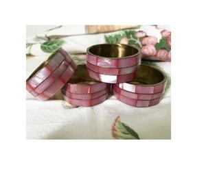 Decorative MOP Napkin Holder For Wedding Dinner Festive <b>Mirror</b> Polished Sea <b>Shells</b> Napkin Loops & Rings Tableware Accessories - Product Image 2