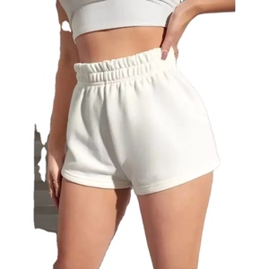 Shorts en coton légers pour femmes, de qualité supérieure, respirants, séchage rapide, taille élastique, style sportif, couleurs personnalisées, haute couture, été. - Product Image 1