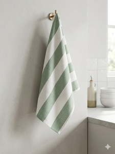 Striped Cotton <b>Kitchen</b> <b>Towel</b> Dish Rag Absorbent Woven Culinary Tea <b>Towel</b> for Home Cooking - Product Image 2