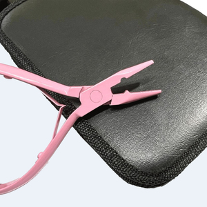 Pince à micro-anneaux pour extensions capillaires rose pâle, en acier inoxydable, forte tenue, vente en gros - Product Image 4