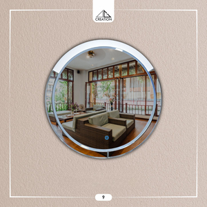 Eleve su rutina diaria con un moderno espejo LED, la fusión perfecta entre tocador funcional y decoración elegante para el hogar. - Product Image 3