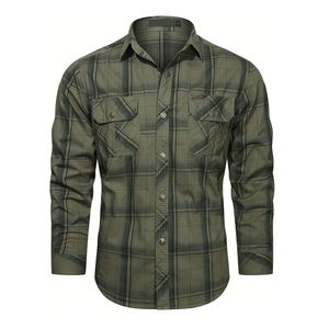 Customizable -Lined Riding Shirts for Unisex Summer Use-Windproof Flame-Retardant Breathable <b>Flannel</b> <b>Tops</b> in wholesale price - Product Image 1