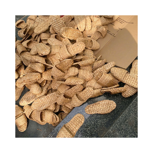 Chaussons d'intérieur en jacinthe d'eau, en fibre naturelle tressée, confortables, vente en gros - Product Image 6