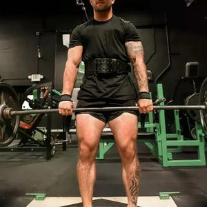 Ceinture de musculation double anse pour adulte en cuir synthétique, soutien dorsal pour l'haltérophilie et le fitness - Product Image 5