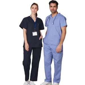 PIONEER 도매 새로운 조깅 스타일 외과 의료 옷 간호 스크럽 정장 유니폼 병원 유니폼
