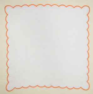 Elegante Servilleta de Lino con Borde Festoneado Bordado, Servilleta de Tela de Lino para Boda, Servilleta de Lino para Mesa de Comedor - Product Image 6