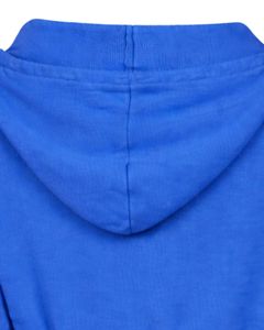 Sudadera con capucha corta azul real para mujer, personalizada por el fabricante, con cremallera, corte ajustado, manga larga, estilo casual urbano, de algodón y forro polar. - Product Image 6