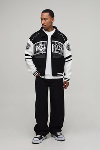 Veste de baseball classique pour homme, style universitaire, veste bomber, streetwear décontracté, vêtements d'extérieur tendance, qualité supérieure - Product Image 6