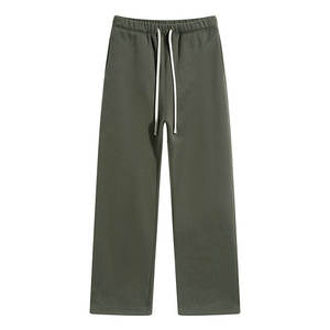 Pantalones deportivos OEM de cintura media, corte recto y ajustado, con bajo abierto, para minoristas de ropa urbana estadounidense, producción personalizada - Product Image 6