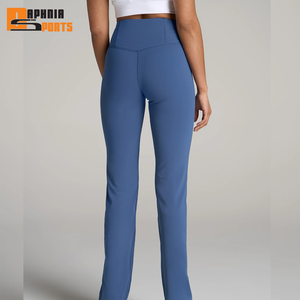 กางเกงขาบานเอวสูงสำหรับผู้หญิงกางเกงฟิตเนสวิ่งโยคะ - Product Image 2