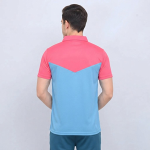 เสื้อสตรีทแวร์แฟชั่นใหม่สำหรับผู้ชาย สีพื้น แขนสั้น ผ้าถัก 100% ผ้าฝ้าย  รับสกรีนโลโก้ด้วยความร้อน - Product Image 4