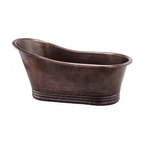 Vente flash : Baignoire moderne en cuivre, baignoire en métal artisanale avec finition résistante à la corrosion pour une décoration de salle de bain contemporaine - Product Image 2