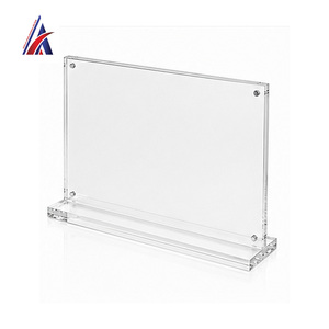 Support de table magnétique en acrylique A4 double face pour menu, cadre transparent, présentoir de bureau – Meilleure vente en Malaisie - Product Image 3