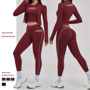 2026 Trending Plus Size Lightweight Seamless 3PCS <b>Yoga</b> Set Women Nylon Spandex High Waist Leggings Sports Bra <b>Jacket</b> Fitness - Product Image 2