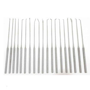 ชุดเครื่องมือผ่าตัดประสาทแบบใช้มือ Rhoton Micro Dissector 20 ชิ้น ทำจากสแตนเลส ได้รับการรับรองมาตรฐาน CE จาก Volgo Care Intl. - Product Image 3