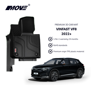 Alfombrillas de coche inodoras TPE de alta calidad, ajuste personalizado, antideslizantes, para todo tipo de clima, venta al por mayor para VinFast VF8 2023 + - Product Image 2