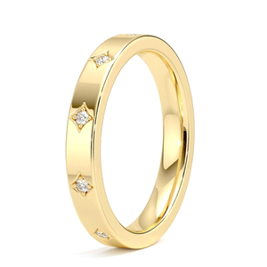 Anillo de Compromiso Apilable con Diamante Cultivado en Laboratorio de Corte Redondo, Oro Sólido de 9K, 10K, 14K, 18K, Color DEF, Claridad VS VVS, Certificado IGI, Anillo de Boda - Product Image 2
