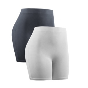 High <b>Waist</b> Striped Compression <b>Shorts</b> For <b>Women</b> Sporty Knitted Spandex Polyester Drawstring <b>Elastic</b> <b>Waist</b> Quick Dry - Product Image 2