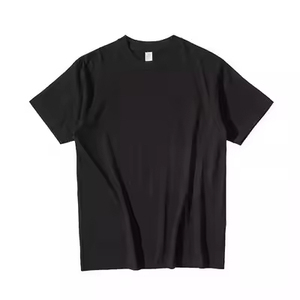 เสื้อยืดคอกลมแขนสั้นสีพื้นสำหรับผู้ชาย ทรงปกติ ผ้าเจอร์ซีย์ถักแบบเรียบ ย้อมสีพื้น ดีไซน์เรียบง่าย 100% โพลีเอสเตอร์ แห้งเร็ว - Product Image 5