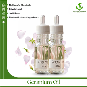 Fabricante y Exportador de Aceite de Geranio que Suministra Aceite Esencial a Granel para Marcas de Cosméticos, Productos de Cuidado Personal y Fragancias - Product Image 1