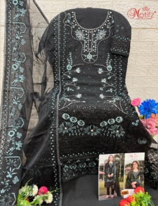 <strong>Designer</strong> Santoon Bottom Organza Shalwar Kameez Stunning Khatli Embroidery Ethereal Ethnic Choice for Indian Pakistani Clothing - Product Image 1