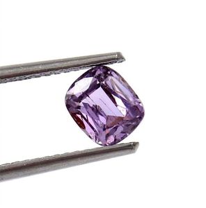 Saphir rose-violet naturel non chauffé, taille coussin, saphir du Sri Lanka, pierre brute. - Product Image 2