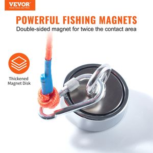 Kit de Pesca Magnética de Doble Cara con Imán de Neodimio de 2.95 Pulgadas de Diámetro y 1200 Libras de Fuerza, Cuerda de 65 Pies, Imanes de Elevación Resistentes para Pesca de Alta Resistencia - Product Image 2