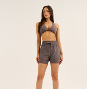 Custom Logo Women's Shorts Cotton Fleece Thickness Soft With Pockets Lounge Wear Cargo Women Sweat Shorts - Product Image 3