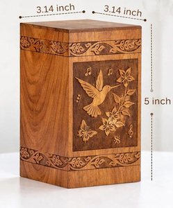 Urnas de Madera para Adultos, Urna Funeraria Artesanal de Madera Pulida, Urna para Entierro a Bajo Precio - Product Image 2